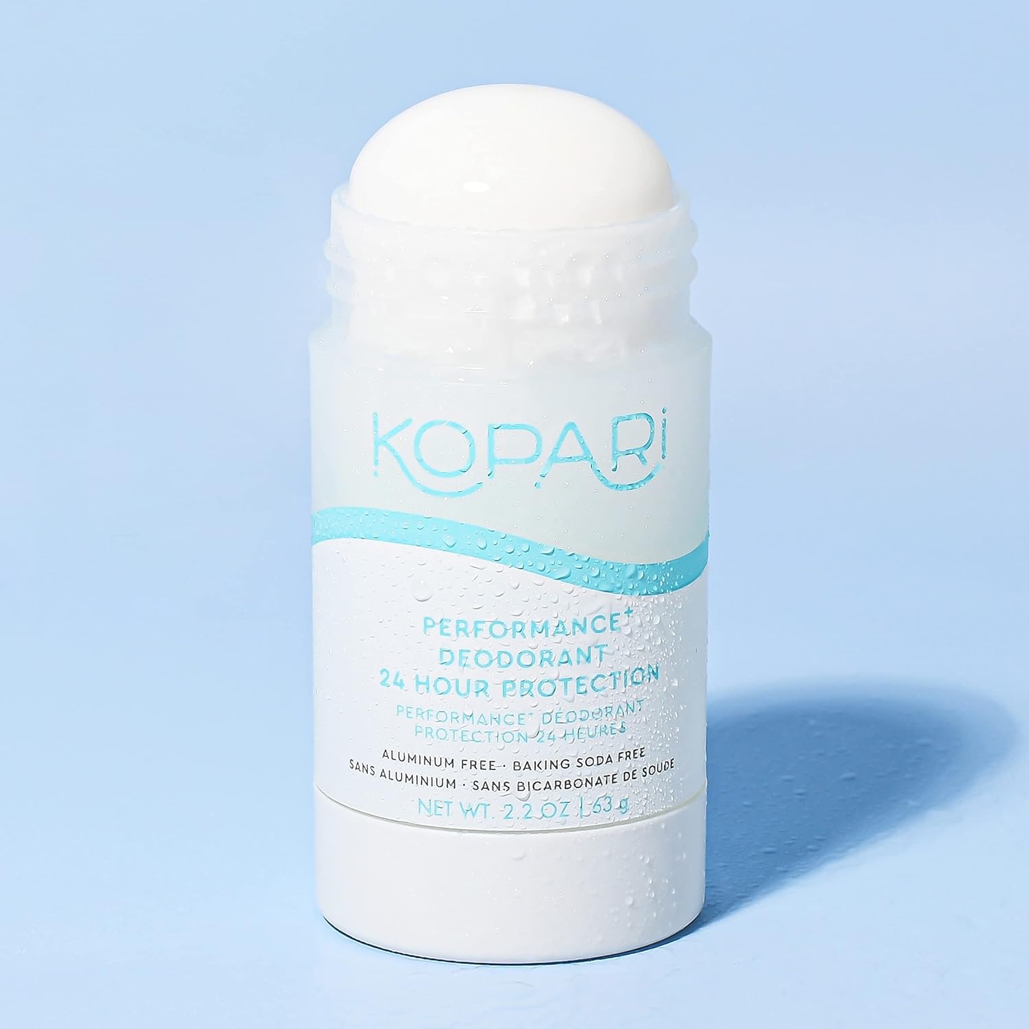 Kopari Sport Aluminum Free Deodorant | Performance Plus 24 Protection Non-Toxic, Paraben Free, Organic Coconut, for Men & Women | 2.2 oz